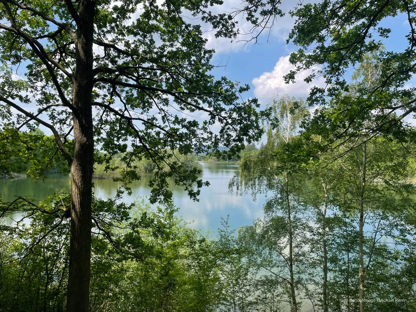 Arrivée à l'étang du Corra.