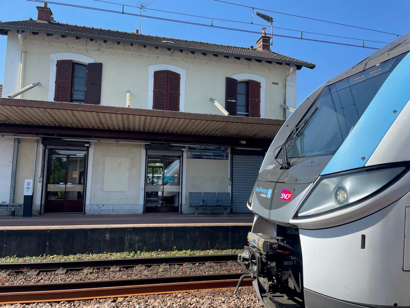 Retour en gare de Ponthierry-Pringy